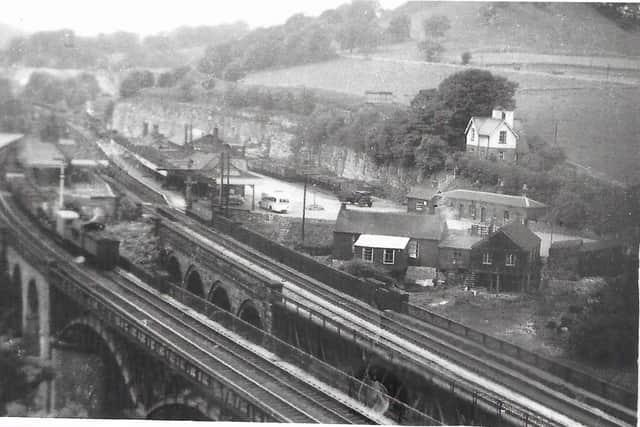 The busy Miller's Dale station in it's heyday
