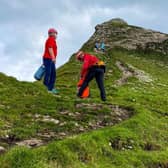 Buxton Mountain Rescue Team have issued a safety message after a walker was injured by a dislodged rock on Parkhouse Hill (picture: Buxton MRT)