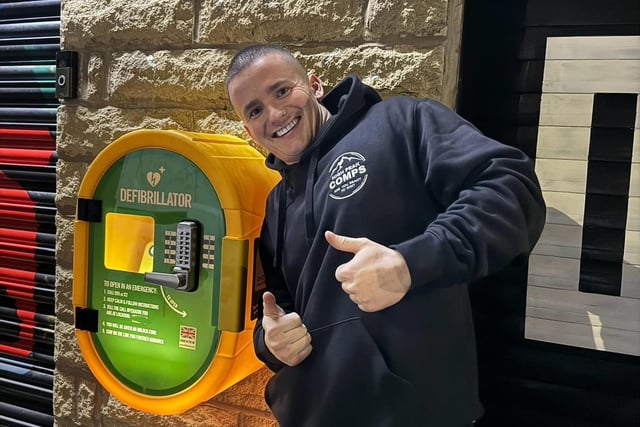 High Peak Comps owner Charles Edwards purchased a defibrillator outside their Hallsteads unit late last year.