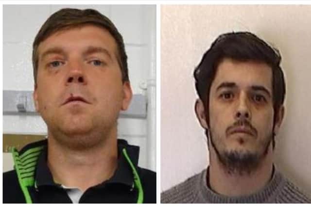 Darren McKay and Sam Hawkins have absconded from Derbyshire's Sudbury prison.