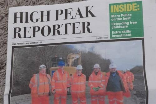 High Peak MP Robert Largan has been called on to publicly apologise for using a defunct newspaper title for his campaign leaflets