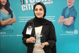 Globetrotting young Muslim woman, Naimah Kadar, has been named young citizen of the year after being nominated by Buxton Rotary Club.