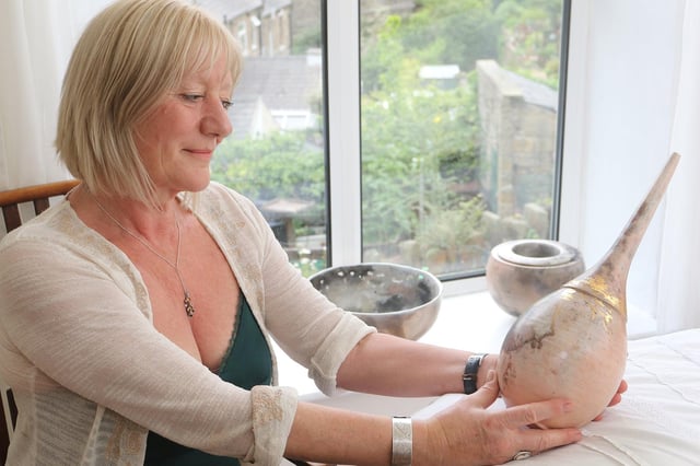 Ceramics artist Jo Basnett is a festival regular.
