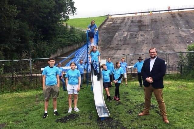 Youngsters have raised £3,000 towards a slide in Whaley Bridge.