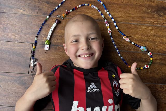 New Mills youngster who had cancer raises £4,400 to give back to hospital who helped him