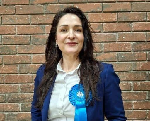 Conservative Derbyshire County Cllr Angelique Foster who won the Dronfield Woodhouseand Waton seat