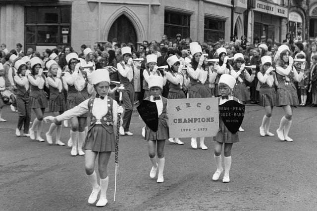 The High Peak Jazz Band at Buxton carnival 1974