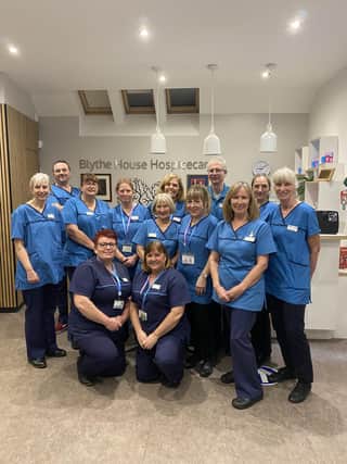 The Blythe House Hospicecare nurses. Pic submitted