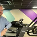 Councillor Damien Greenhalgh with the new equipment