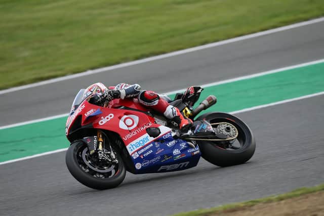 Christian Iddon in Brands Hatch action.