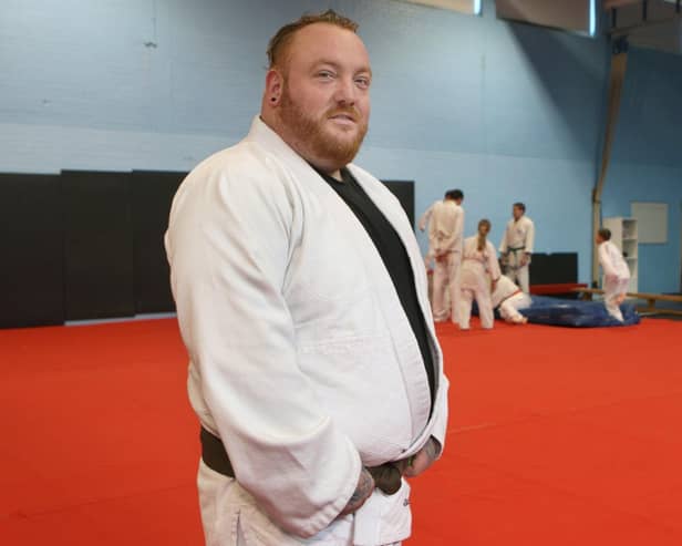 Adam Brown from Buxton Judo. Photo Jason Chadwick