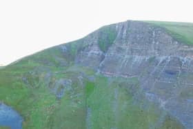 Kenny was eventually brought back down from Mam Tor safely. 
Credit: Buxton MRT