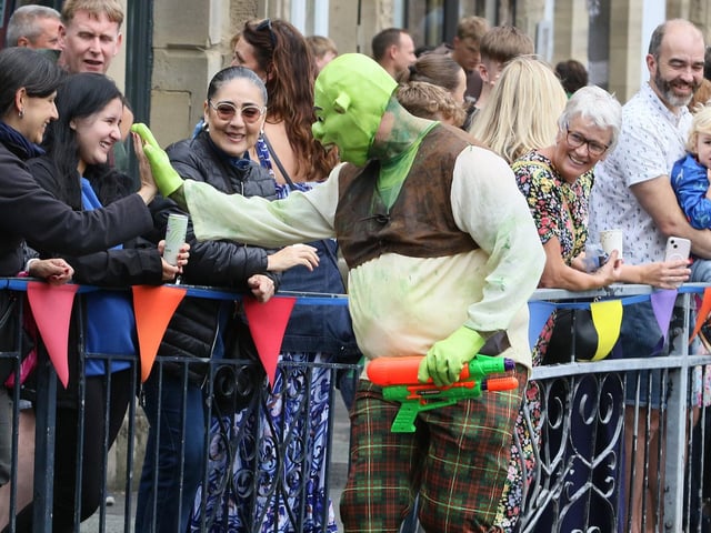 Shrek got a day out from the swamp.