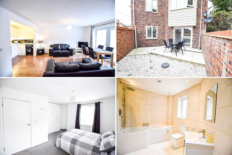 A bright ground floor garden apartment with two double bedrooms and close to all amenties, it's another one that's ideally suited to longer stays. There's some outdoor space too, as the building has a small enclosed courtyard. Available from about £128 a night.