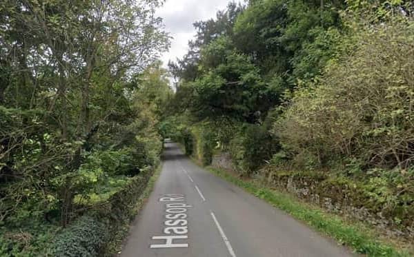 A road had to be closed after a fire engine collided with a tree, seriously injuring one of the firefighters, on Hassop Road, between Hassop and Calver, on Tuesday March 21.