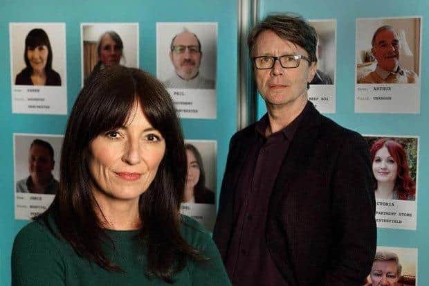 Presenters Davina McCall and Nicky Campbell helps people who were abandoned as babies reunite with their birth family as part of the third series of Long Lost Family: Born Without Trace. (Photo: ITV)