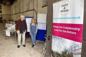 Volunteers from the Vision4Whaley steering group promoting the consultation for the new neighbourhood plan.
