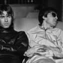Oasis - Liam and Noel Gallagher in a previously unseen black and white image by Kevin Cummins in1994.