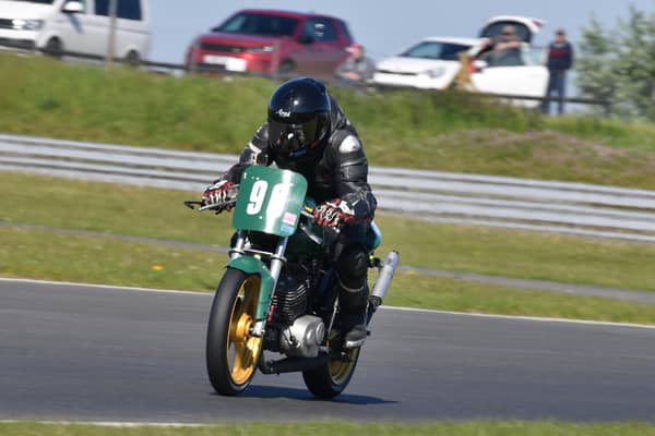 Chris Kent on his way to a rare race win at Snetterton.