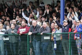 Buxton fans celebrate winning the NPL championship in April.