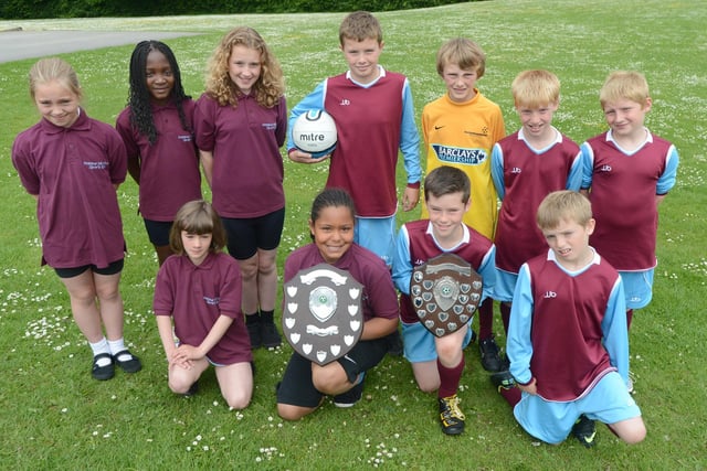 Harpur Hill Primary, area football champions in 2013. Photo Jason Chadwick