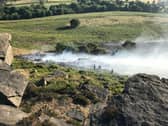 Firefighters on Bamford Moor