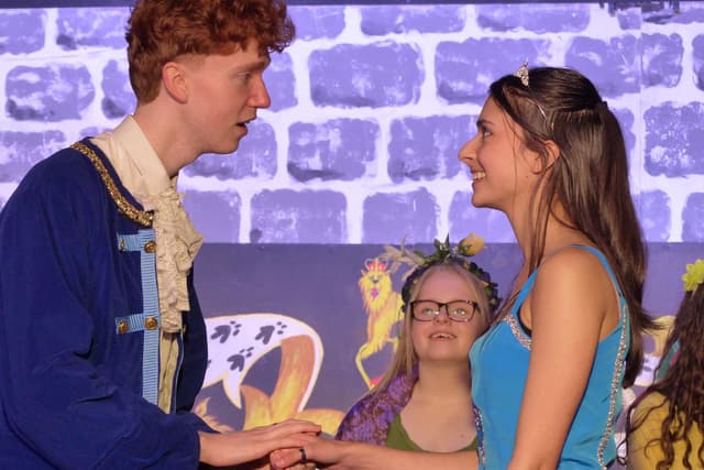 Charmante Cinderella trifft den richtigen Ton