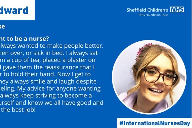 International Nurses Day at Sheffield Children's Hospital.

Amber Woodward.