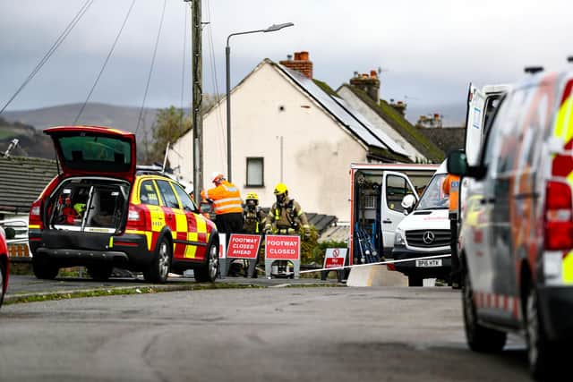 12 properties were evacuated after the explosion. 
Image: William Lailey / SWNS