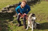 Sarah and Storme on a less eventful walk.