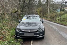 The driver has received a fine after he chose a parking spot on the bend of the road, causing danger to other cars and ruining grass.