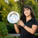Hannah Morrison shows off her trophy. Pic by Leaderboard Photography.