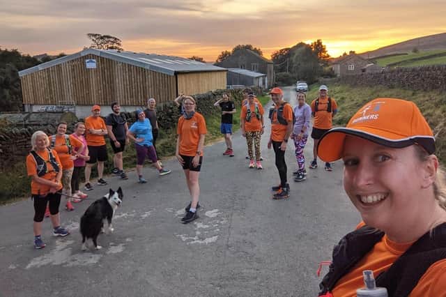 The running group can be seen out and about around the town every Tuesday evening.
