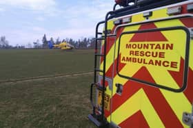 Mountain rescue teams and the air ambulance were sent to Chatsworth for a medical emergency. Picture: Edale Mountain Rescue