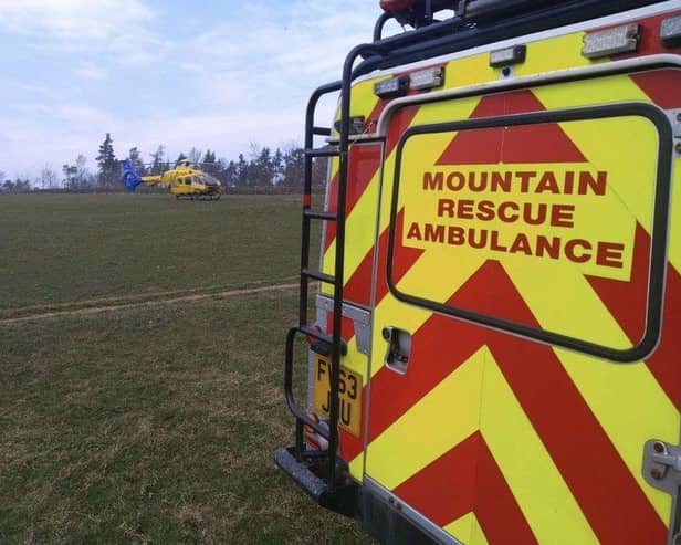 Mountain rescue teams and the air ambulance were sent to Chatsworth for a medical emergency. Picture: Edale Mountain Rescue