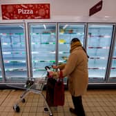 Some shoppers have been panic buying again in the build up to lockdown. Picture: Getty. (Photo by TOLGA AKMEN/AFP via Getty Images)