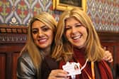 Raj Johal, executive director of Derby carers organisation Blue Sky Brokers with carers champion Kate Garraway, is urging people to check up on people who are carers at Christmas