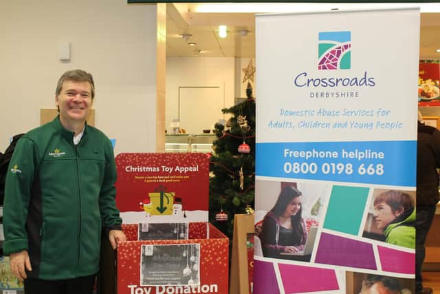 Rob Harrison, community champion at Morrisons Buxton, is leading the charge for the Christmas toy appeal.