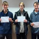 Students celebrating excellent GCSE results. Photo BCS