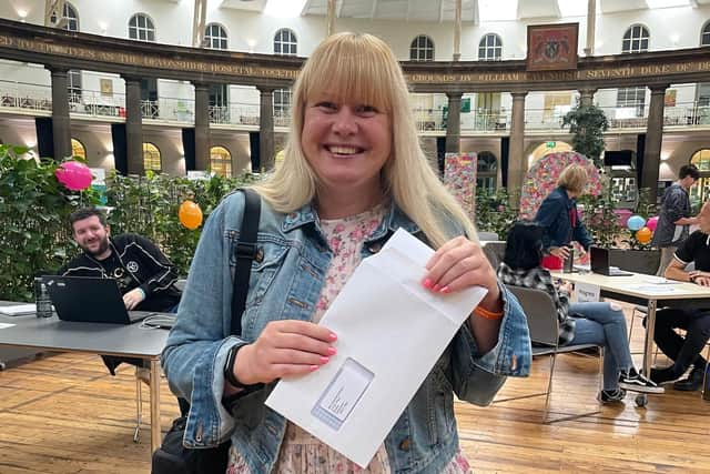 Charlotte Narejko, from Buxton, got a Grade 4 in GCSE English