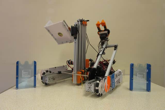 High Peak Youth Robotics’ robot and awards