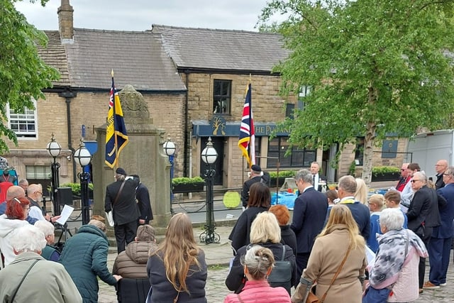 A moment to reflect in Chapel-en-le-Frith. Photo Chapel Branch of the Royal British Legion