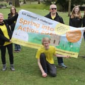 Chris Theyer and some of the foundation's supporters launch their new Spring into Action campaign