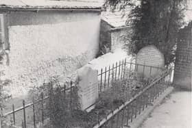 The grave of Little John, the friend and Lieutenant of Robin Hood.
The grave is in Hathersage Church yard, Peak District, Derbyshire.