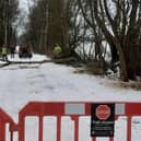 A number of visitors have ignored fencing and barriers to access the trail.  Credit: Peak District National Park Authority