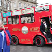 Netta and Nick Christie with the Buxton Tram