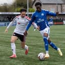 Josh Popoola went close for Buxton in the first-half.