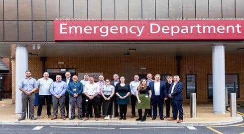 The official opening of the new emergency care at Stepping Hill Hospital. Photo Stockport NHS Foundation Trust