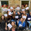 Big smiles for the class of 2023 from Buxton Community School who are celebrating their A level results. Pic submitted