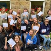 Big smiles for the class of 2023 from Buxton Community School who are celebrating their A level results. Pic submitted